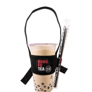 kung fu tea drink sleeve carrier