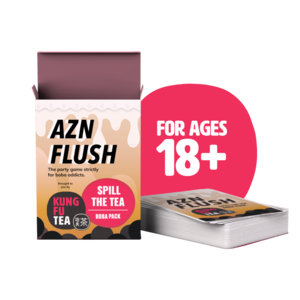 Kung Fu Tea x AZN FLUSH: Spill The Tea Boba Pack For Ages +18