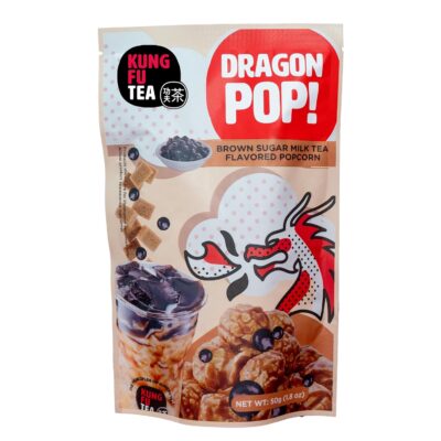 kung fu tea dragon pop popcorn brown sugar milk tea pack of 5