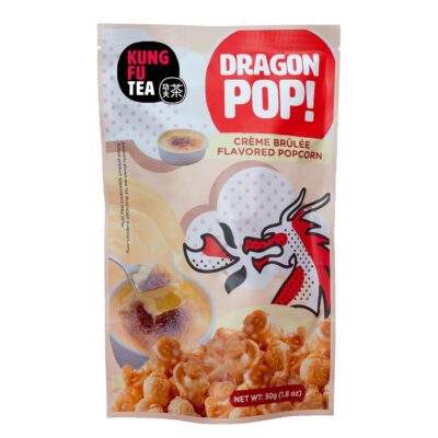 kung fu tea creme brulee dragon pop popcorn 5 pack