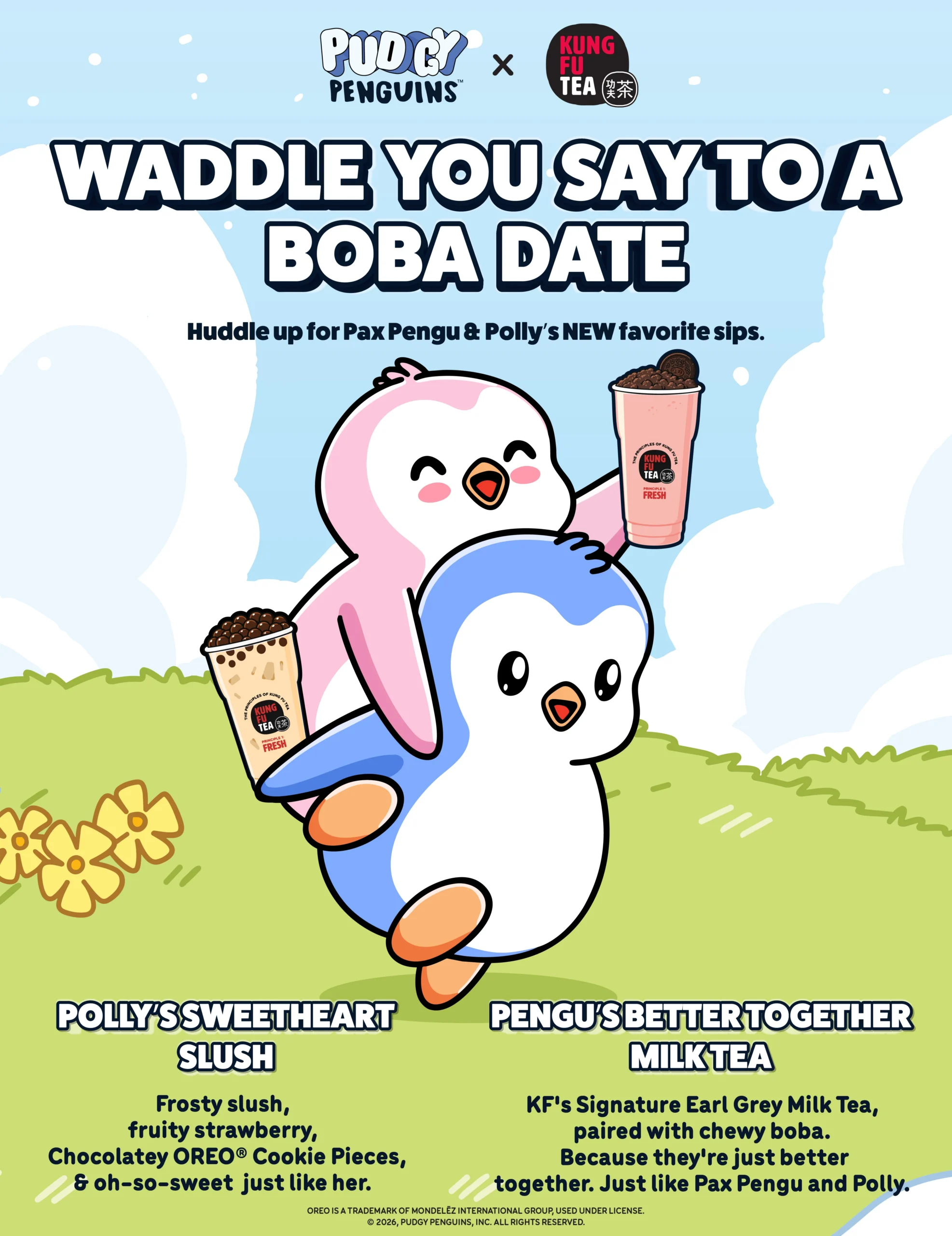 Kung Fu Tea x Pudgy Penguins