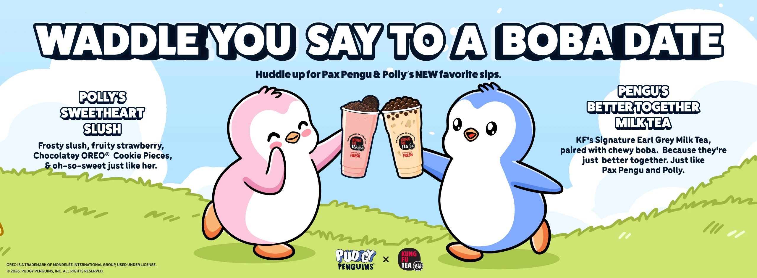 Kung Fu Tea x Pudgy Penguins