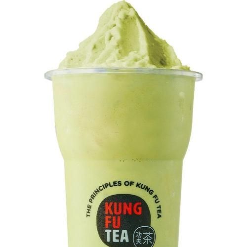 Matcha Slush, a Kung Fu Tea drink