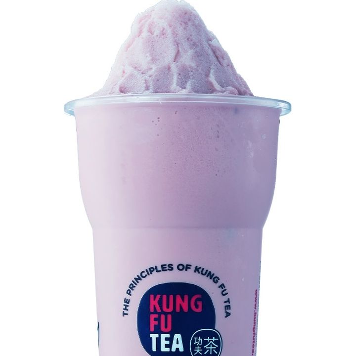 Taro Slush, a Kung Fu Tea drink