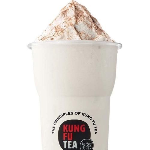 Toasted Coconut Milk Tea Slush, a Kung Fu Tea drink